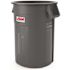 Suncast Commercial 55 Gallon Utility Trash Can Gray