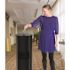 Gritt Commercial Black Stainless Steel Gym Wipe Floor-Stand Wet Wipe Dispenser