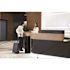 Gritt Commercial Black Stainless Steel Gym Wipe Floor-Stand Wet Wipe Dispenser