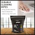 Gritt Commercial Wipe Starter Kit, Black Stainless Steel Wipe Dispenser
