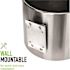 Gritt Commercial Stainless Steel Gym Wipe Wall Wet Wipe Dispenser