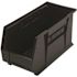 Quantum Storage Systems 5-Gal Storage Tote Black, Stack & Hang Package Of 6