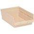 Quantum Storage Systems 2.3 Qt. Economy Shelf Bin Ivory
