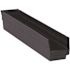 Quantum Storage Systems 3.4 Qt. Economy Shelf Bin Black