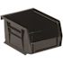 Quantum Storage Systems Black 5-3/8 X 4-1/8 X 3 In Stack Bin Package Of 24