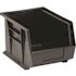 Quantum Storage Systems Black 10-3/4 X 8-1/4 X 7 In Stack Bin Package Of 6