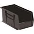 Quantum Storage Systems Black 10-7/8 X 5-1/2 X 5 In Stack Bin Package Of 12