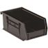 Quantum Storage Systems Black 7-3/8 X 4-1/8 X 3 In Stack Bin Package Of 24