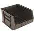Quantum Storage Systems Black 18 X 16-1/2 X 11 In Ultra Stack Bin Package Of 3