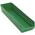 Quantum Storage Systems 4 In Green Shelf Bin 23-5/8 X 6-5/8 X 4 In Package Of 8