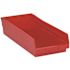 Quantum Storage Systems 4 In Red Shelf Bin 17-7/8 X 8-3/8 X 4 In Package Of 10