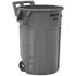 Rubbermaid Commercial Vented Wheeled Brute Container 44 Gal Gray