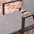 Cape Soleil Santorini Aluminum Sling Chaise Lounge Chair Gray Sling, Gray Frame