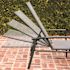 Cape Soleil Santorini Aluminum Sling Chaise Lounge Chair Gray Sling, Gray Frame