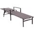 Cape Soleil Santorini Aluminum Sling Chaise Lounge Chair Gray Sling, Gray Frame