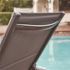 Cape Soleil Santorini Aluminum Padded Sling Chaise Lounge Chair