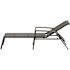 Cape Soleil Santorini Aluminum Sling Chaise Lounge With Polywood Accent Arms