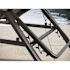 Cape Soleil Santorini Aluminum Sling Chaise Lounge With Polywood Accent Arms