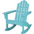 Cape Soleil Verde Adirondack Rocking Chair In Aruba Blue