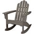 Cape Soleil Verde Adirondack Rocking Chair In Slate Gray