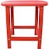 Cape Soleil Verde 19" X 15" Side Table In Sunset Red
