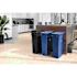 Suncast Commercial 23 Gallon Resin Slim Trash Can With Handles -Black