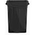 Suncast Commercial 23 Gallon Resin Slim Trash Can With Handles -Black