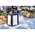 Suncast Commercial 35 Gallon Resin Customizable Garbage Can-Covered Lid