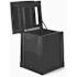 Suncast Commercial 35 Gallon Resin Customizable Garbage Can-Covered Lid