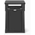 Suncast Commercial 35 Gallon Resin Customizable Garbage Can-Covered Lid