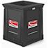 Suncast Commercial 35 Gallon Resin Customizable Garbage Can With Open Lid