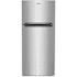 Whirlpool 28" Wide 16.3 Cf Top-Freezer Refrigerator Stainless Steel