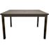 Grosfillex 48x34 Inch Sigma Table, 100% Aluminum, Black