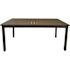 Grosfillex 69x39 Inch Easy-To-clean Slatted Aluminum Table, Fusion Bronze