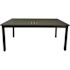 Grosfillex 69x39 Inch Easy-To-clean Slatted Aluminum Table, Black