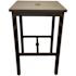 Grosfillex 42x28 Sigma Bar Height Table, 100% Aluminum, Fusion Bronze