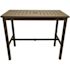 Grosfillex 51x28 Sigma Bar Height Table, 100% Aluminum, Fusion Bronze