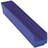Quantum Storage Systems 4 In Blue Shelf Bin 23-5/8 X 4-1/8 X 4 In Package Of 16