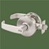 Sargent Grade 1 Passage Cylindrical Lock, L Lever, Satin Chrome