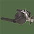 Schlage Grade 2 Office Lock With Select Vandlgard, Latitude Lever, Matte Black