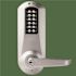 Dormakaba E-Plex 5000 Cylindrical Lock, Winston Lever, Schlage C, Satin Chrome