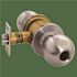 Arrow Lock Grade 2 Turn-Pushbutton Entrance Lock, Satin Stainless Steel