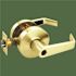Arrow Lock Grade 2 Turn-Pushbutton Entrance Lock, Sierra, Bright Brass