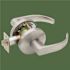 Falcon Grade 2 Passage Cylindrical Lock, Non-Keyed, Quantum Lever, Satin Chrome