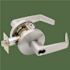 Falcon Grade 2 Storeroom Cylindrical Lock, Sfic Prep Less Core Dane Satin Chrome