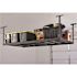 Husky Adjustable Height Garage Overhead Ceiling Storage Rack Black