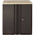 Husky Heavy Duty Welded 20-Gauge Steel 2-Door Garage Base Cabinet Black