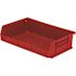 Quantum Storage Systems Quantum Storage Systems Ultra Stack & Hang Bin, 7-3/8"x11"x3", Red, Case Of 8