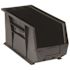 Quantum Storage Systems Black 18 X 8-1/4 X 9 In Ultra Stack Bin Package Of 6