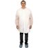 The Safety Zone Polylite Labcoat Snp Frt No Pocket Ls Ec Wrst Wht 2x Case Of 30